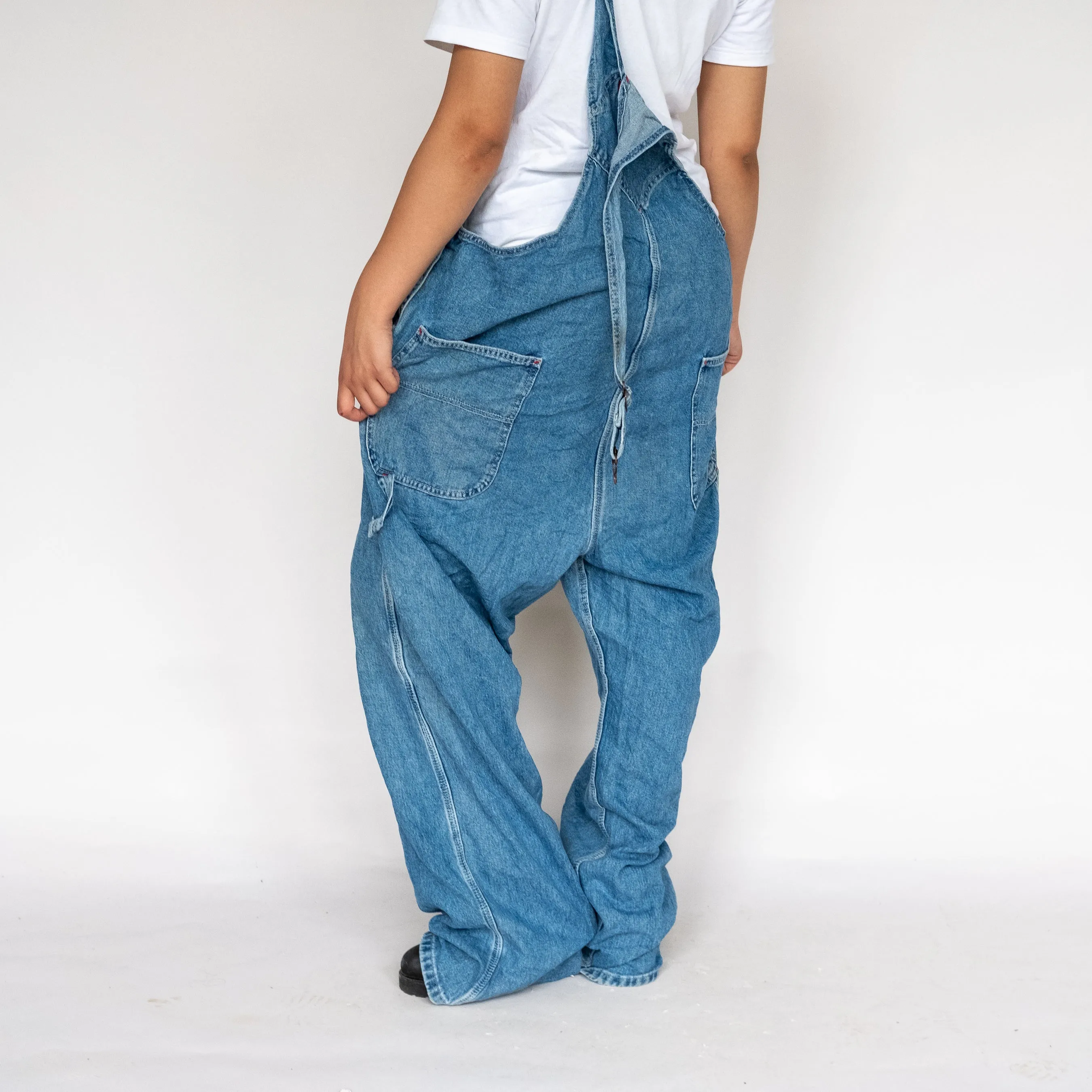 Light Blue 90s Dickies Denim Baggy Dungarees (XXL)