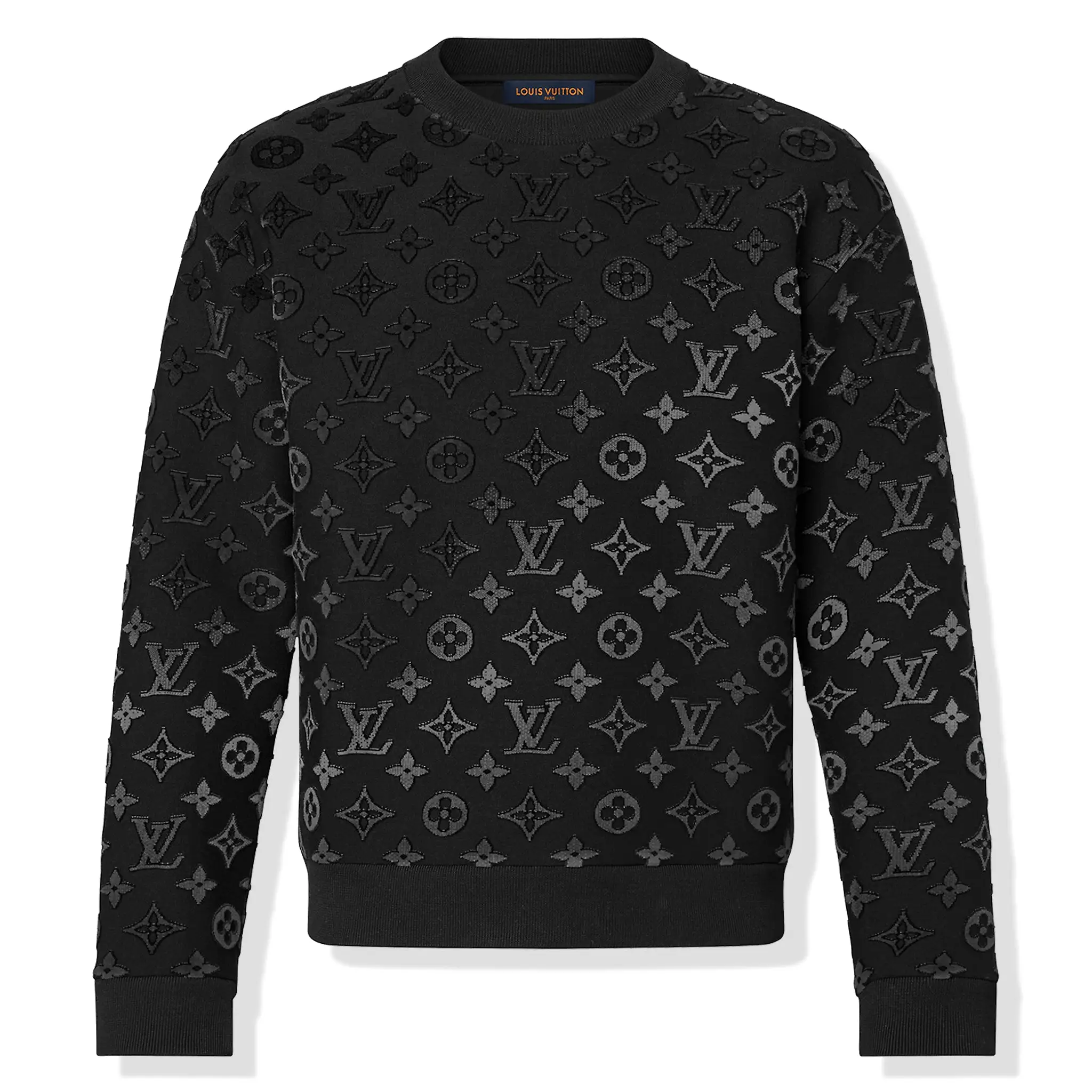 Louis Vuitton LV Monogram Gradient Fil Coupe Black Sweatshirt