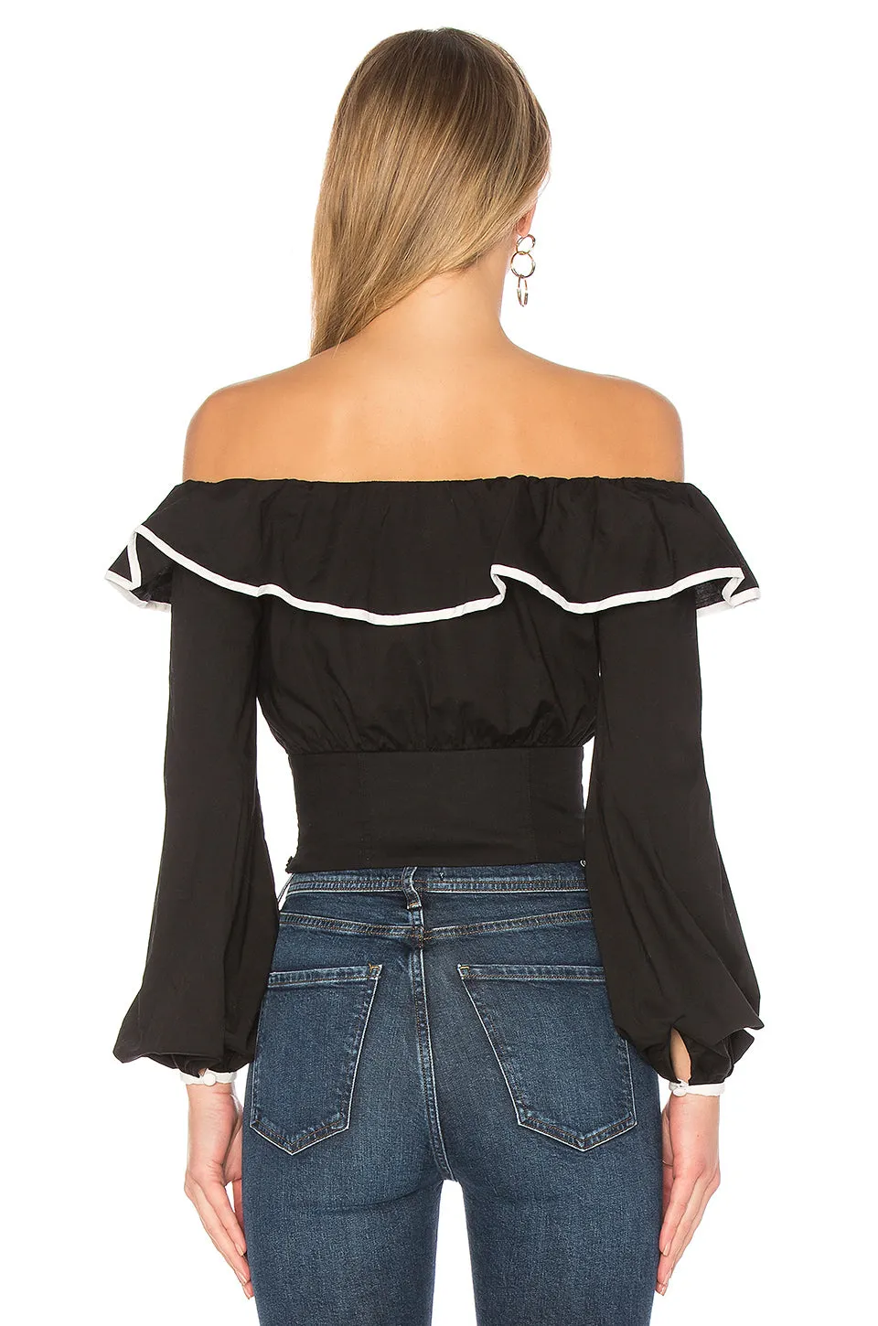 Lovers + Friends Bailey Off Shoulder Corset Top