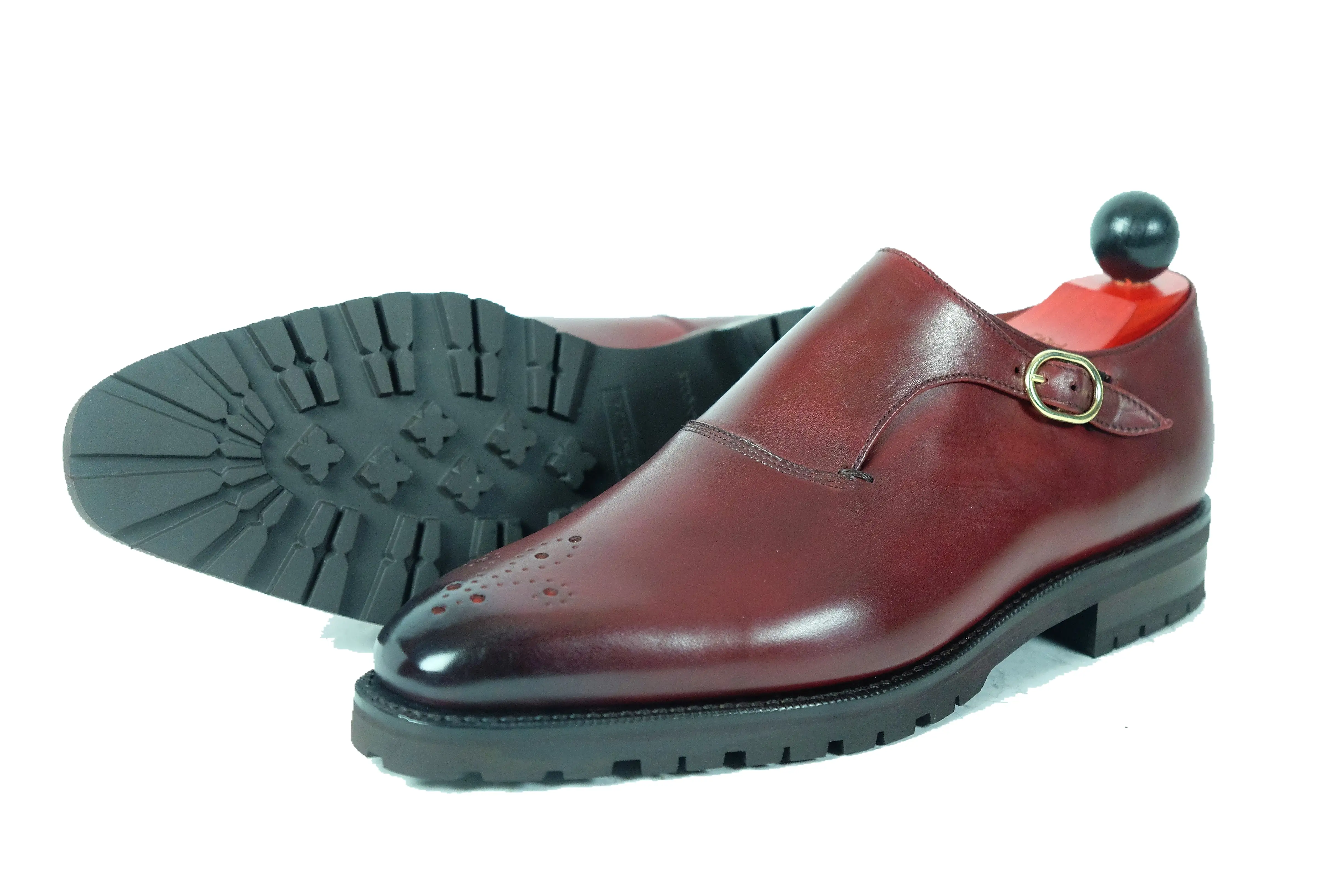 Martel - MTO - Burgundy Calf - LPB Last - Commando Sole