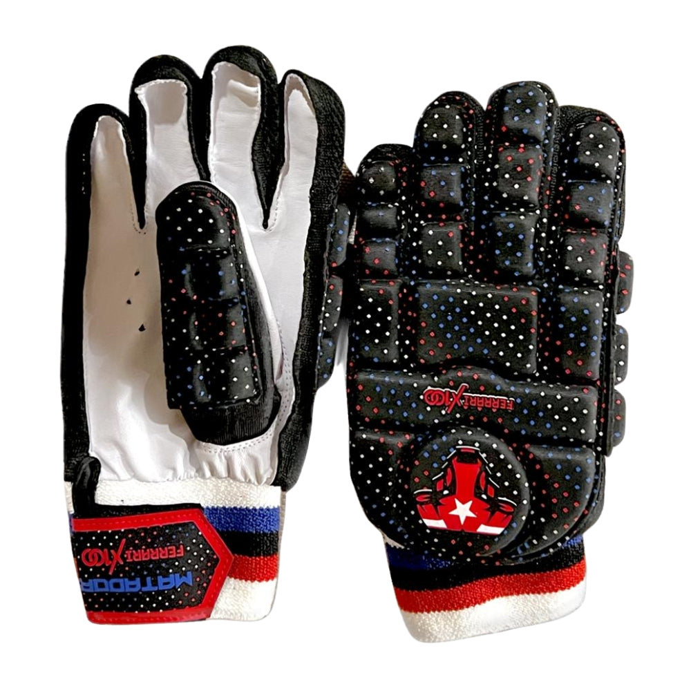 Matador Hard Tennis Cricket Batting Gloves Black