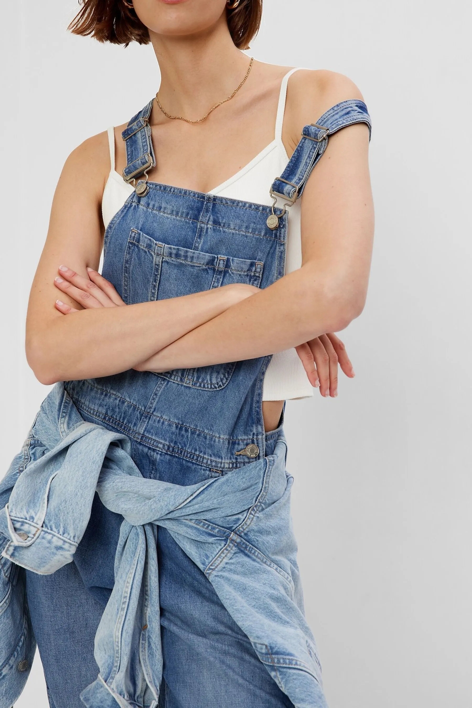 Medium Blue Denim Dungarees