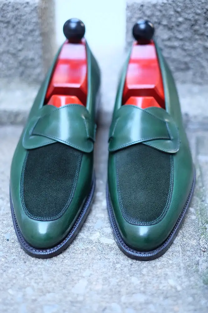 Meridian - MTO - Forest Green Calf / Forest Green Suede - TMG Last - Single Leather Sole