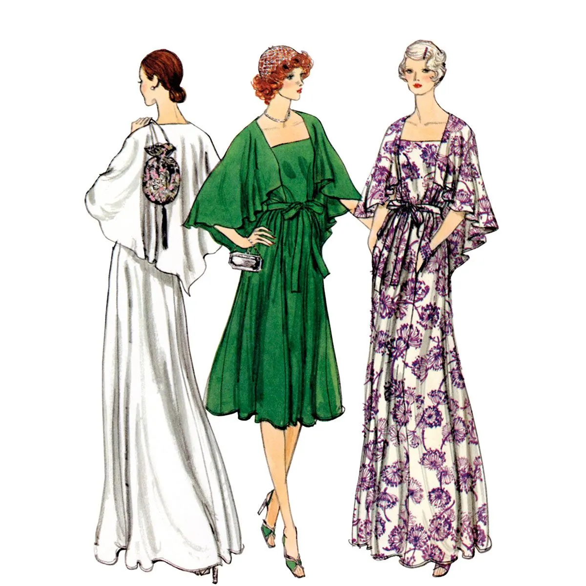 Misses Vintage 1970s Evening Dress Vogue Sewing Pattern 1947