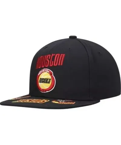 Mitchell & Ness Men's NBA Houston Rockets Hardwood Classics Front Loaded Snapback Hat