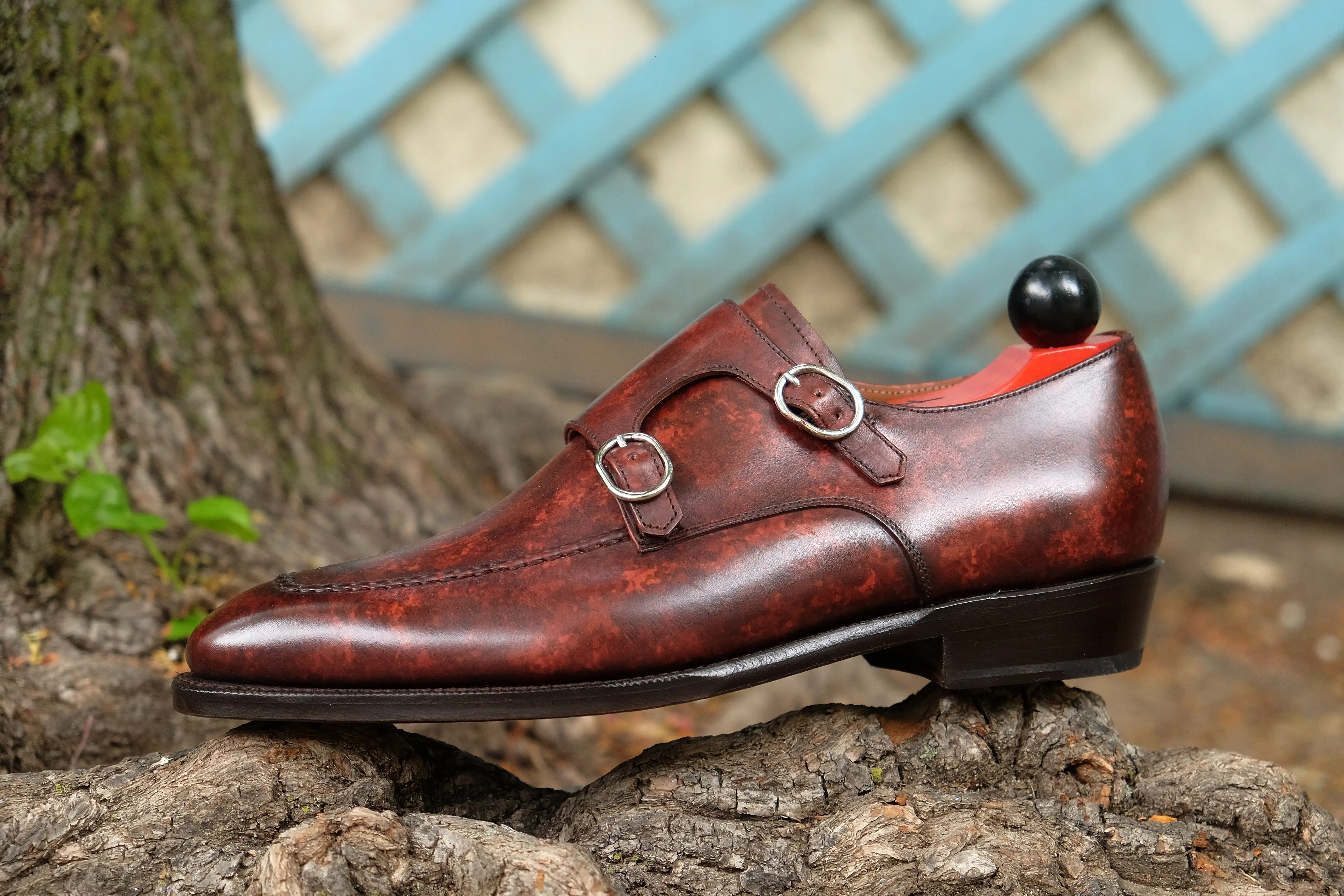 Montlake - MTO - Walnut Marble Patina - LPB Last - Single Leather Sole