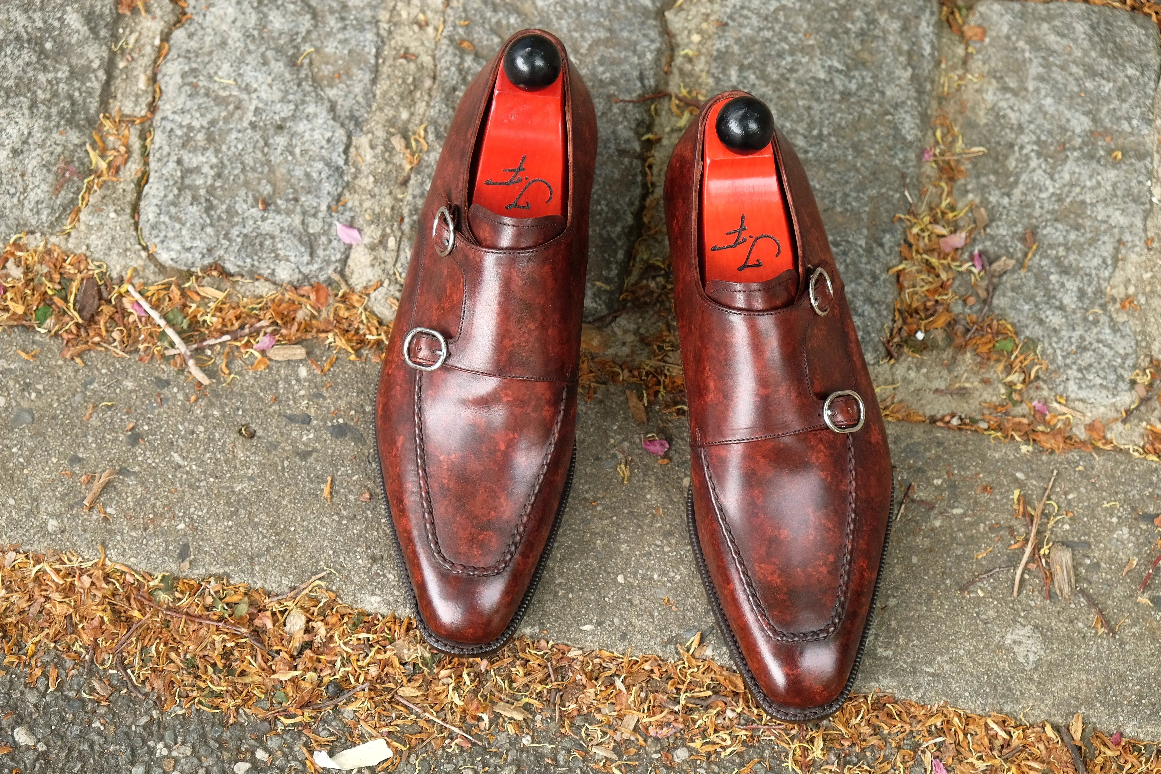 Montlake - MTO - Walnut Marble Patina - LPB Last - Single Leather Sole