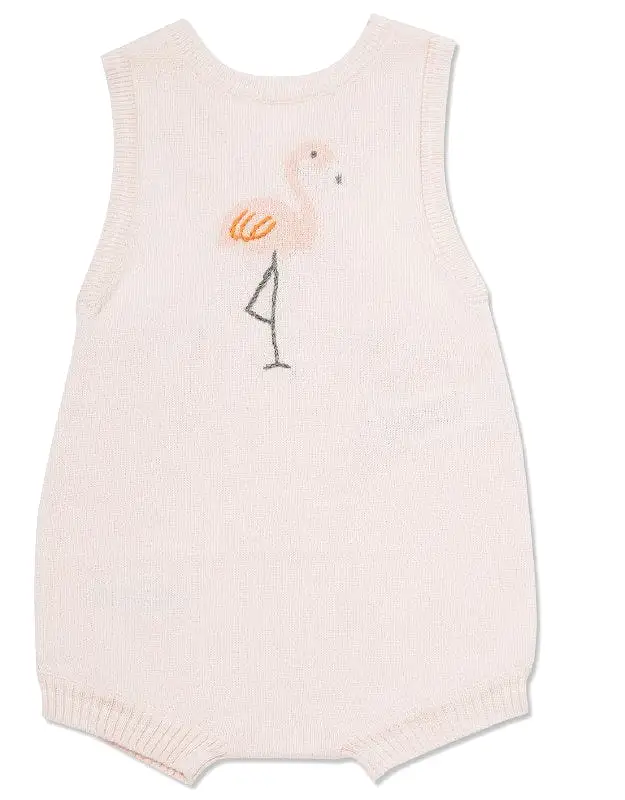 Nautical Knits Flamingo Sunsuit