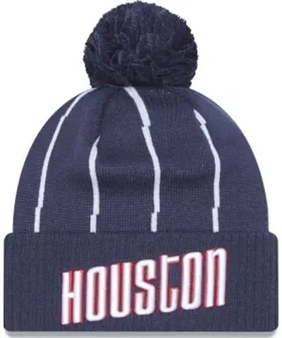 New Era Men's NBA Houston Rockets 2022/23 City Edition Official Cuffed Pom Knit Hat