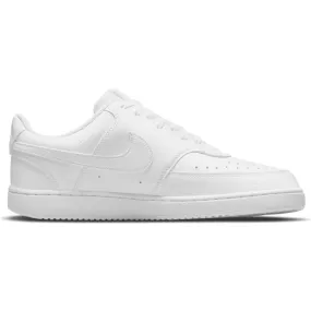 NIKE MEN'S COURT VISION LOW NEXT NATURE TRIPLE WHITE SHOE