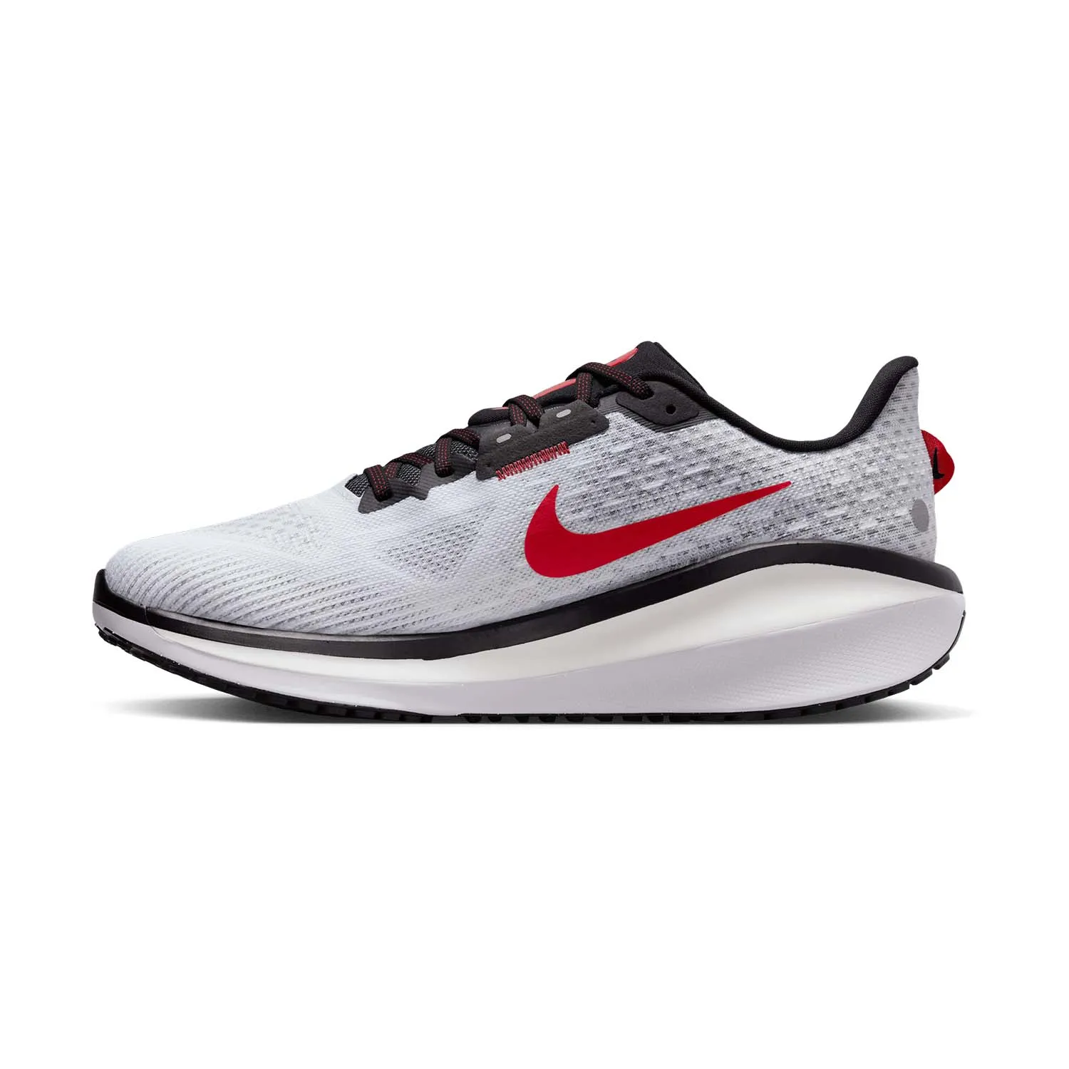 Nike Vomero 17  White/Black/Fire Red/Platinum Tint