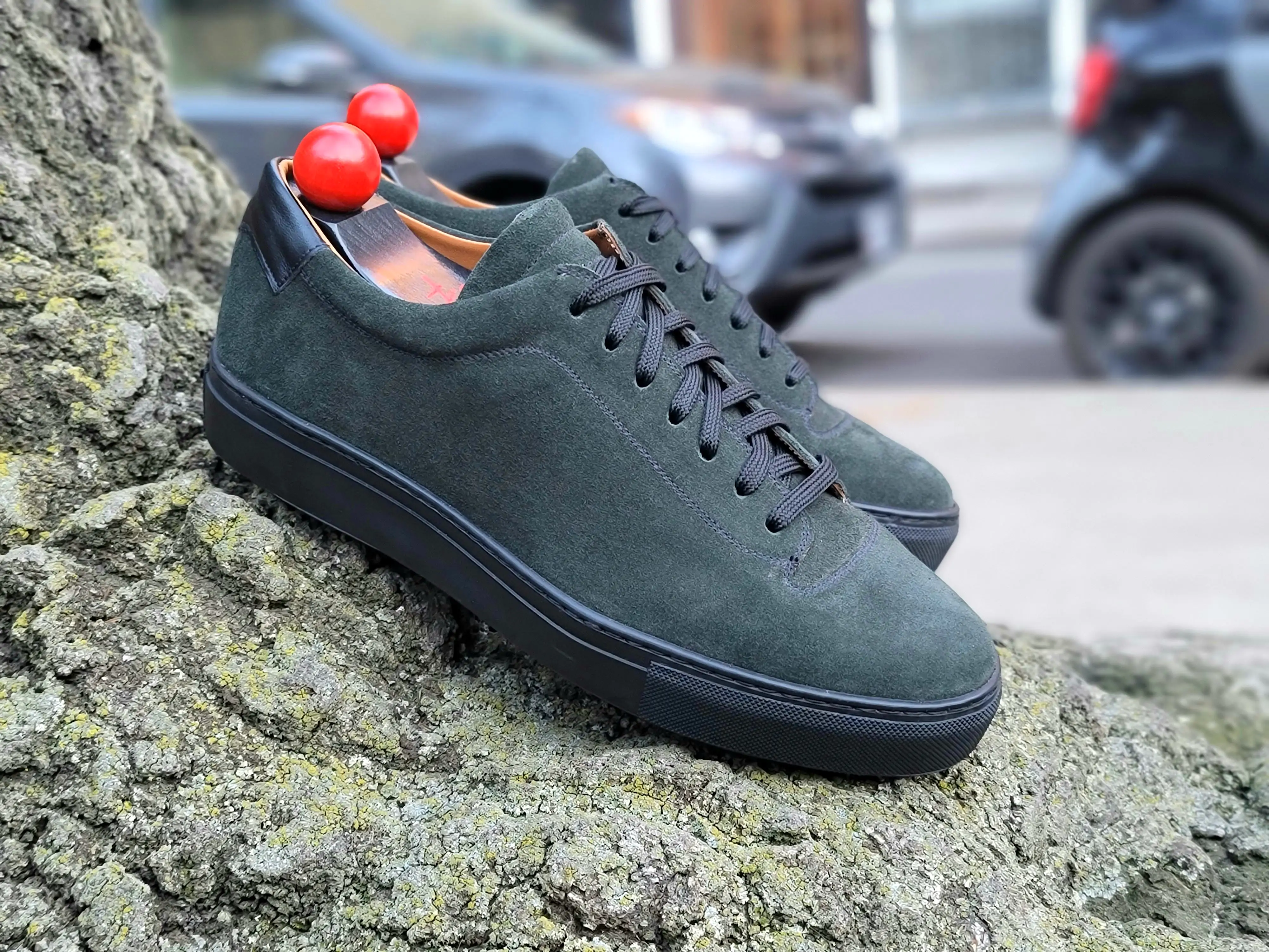 Olympia - Kale Suede / Black Sole