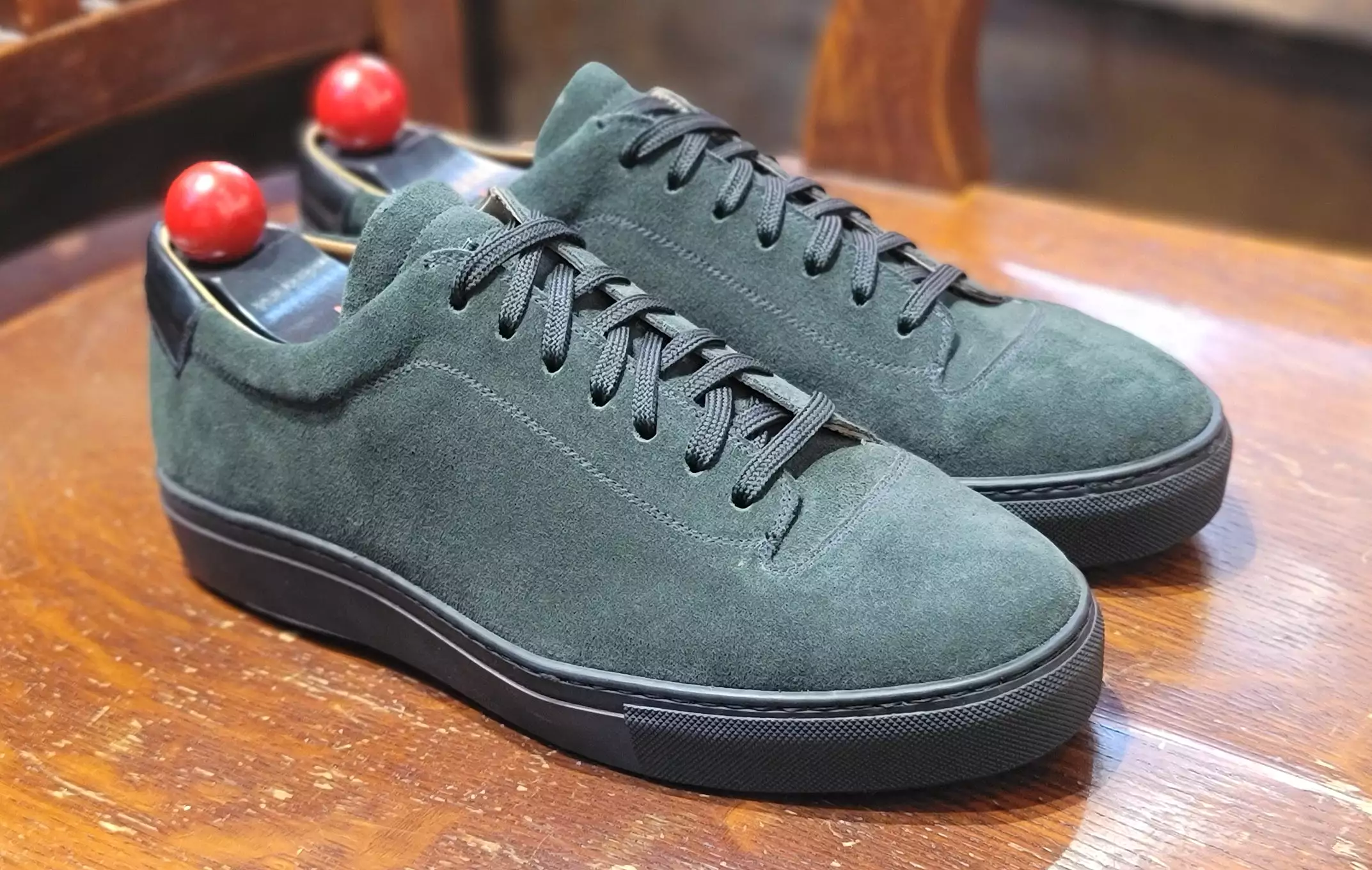 Olympia - Kale Suede / Black Sole