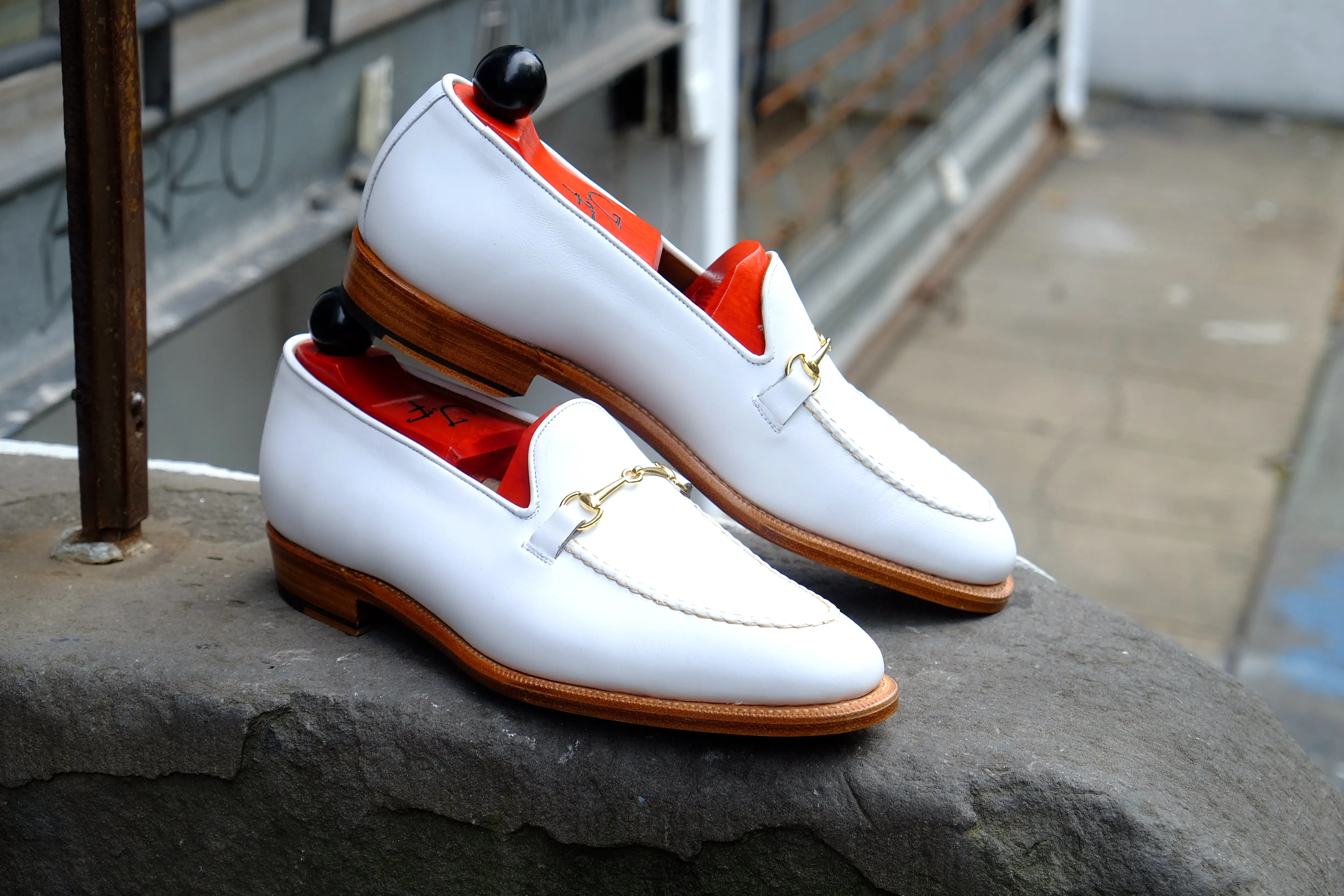 Pike - MTO - White Calf - TMG Last - Single Leather Sole