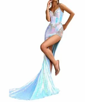 PORTIA & SCARLETT Glimmering Mermaid Prom Dress