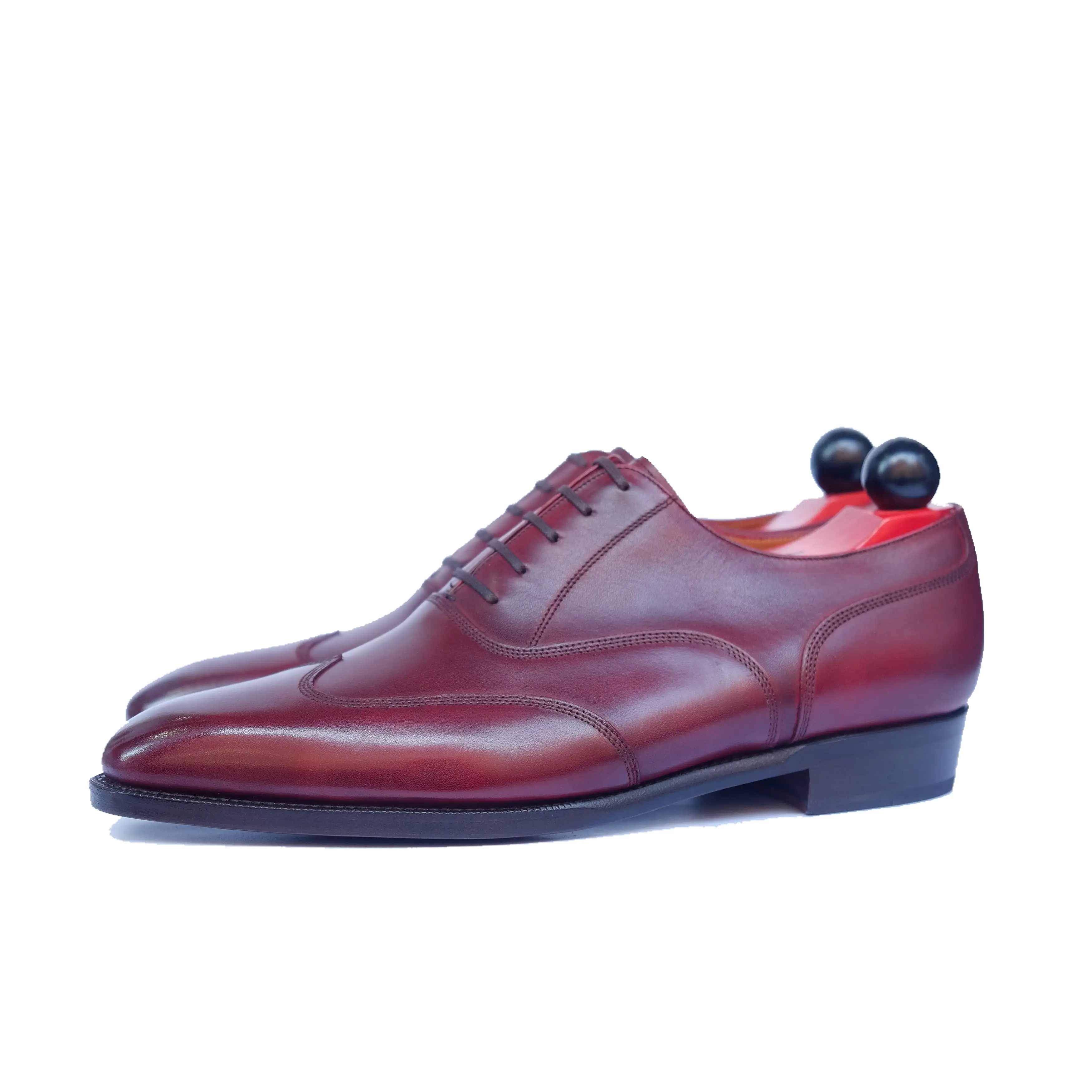 Pullman - MTO - Burgundy Calf - LPB Last - Single Leather Sole