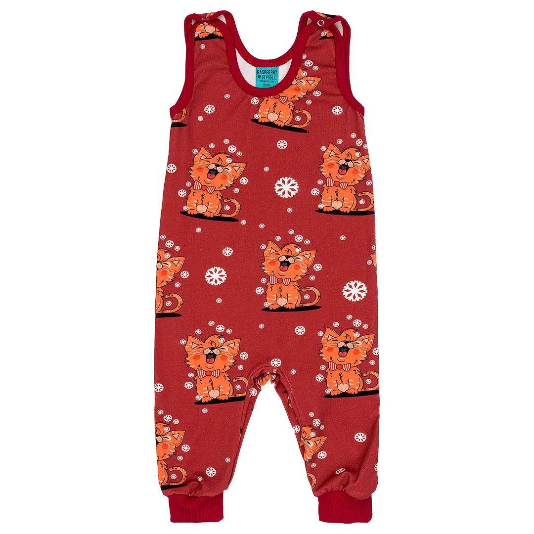 Raspberry Republic Meow Meow Dungarees