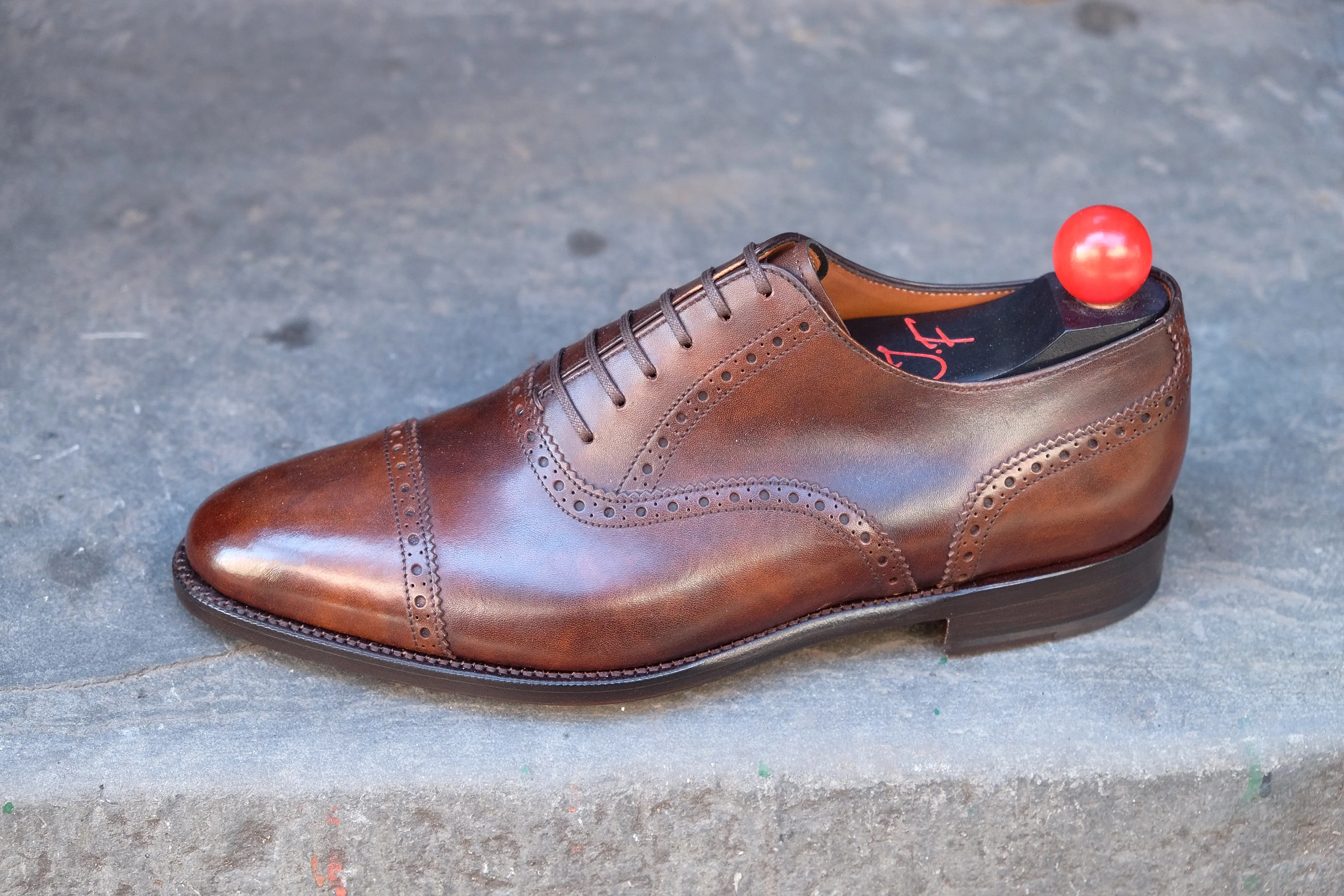 Redmond - MTO - Copper Museum Calf - TMG Last - Single Leather Sole