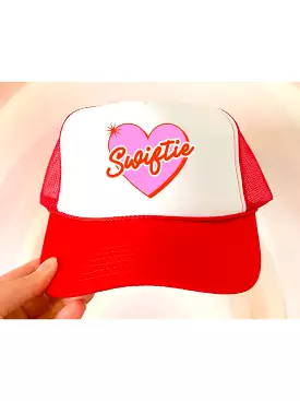 Retro Swiftie Heart Trucker Hat