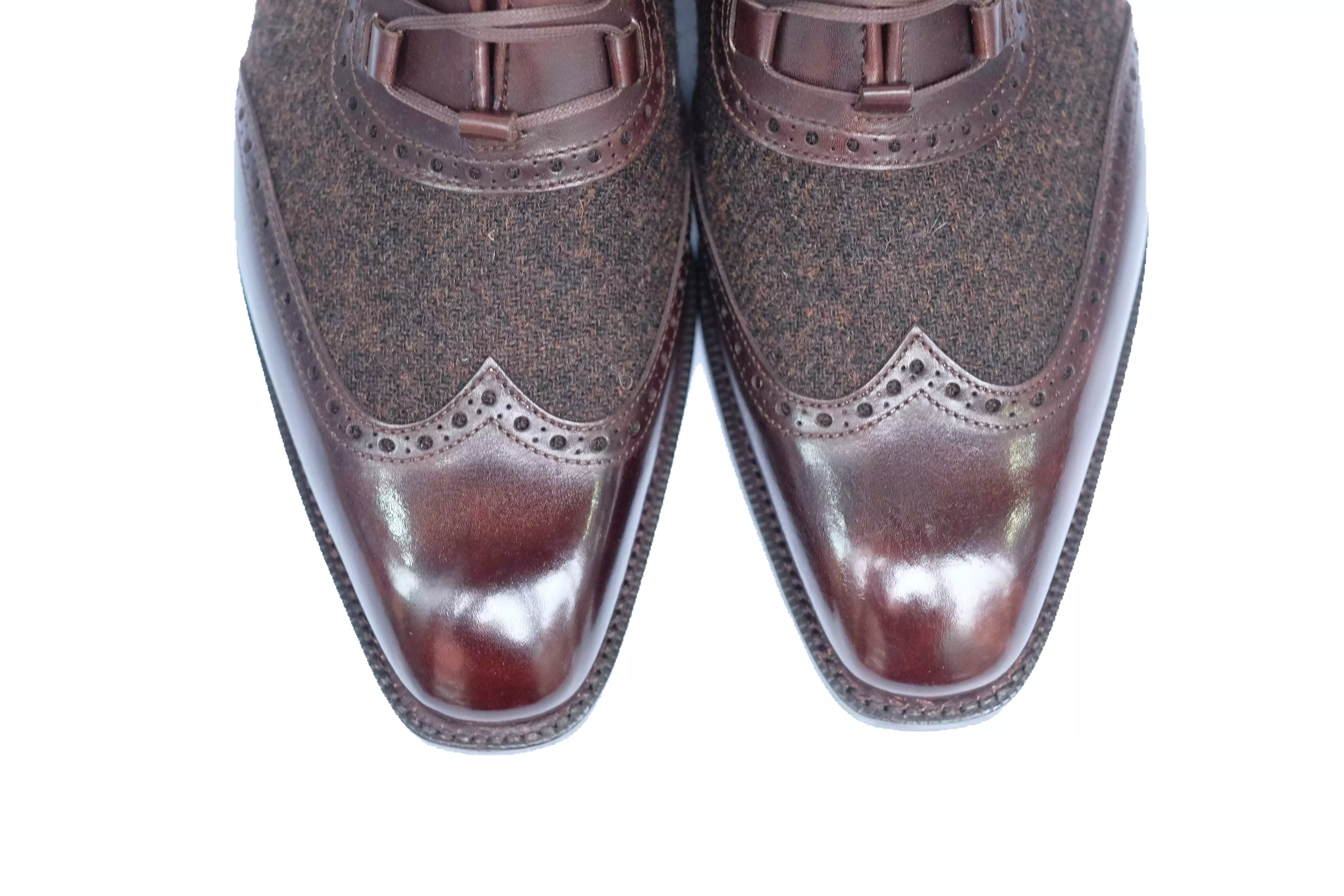 Russell - Dark Brown Museum Calf / Dark Brown Medley Tweed