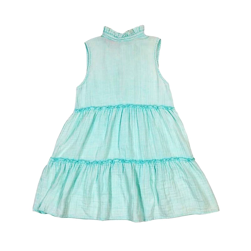 Seafoam Gauze Tieback Dress