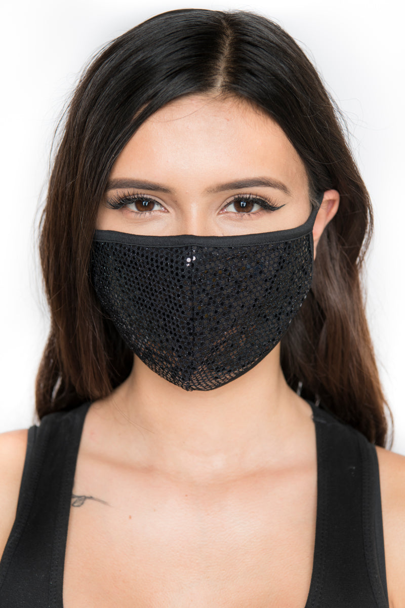 Sequin Face Mask