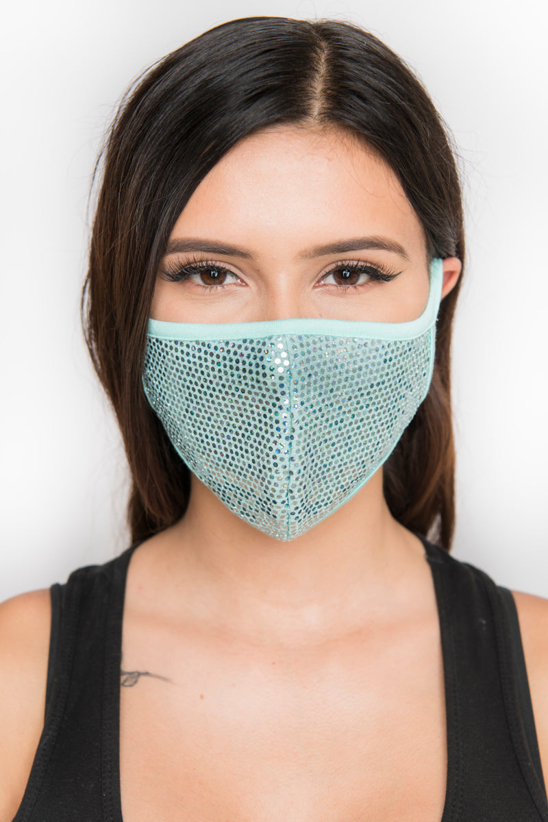 Sequin Face Mask