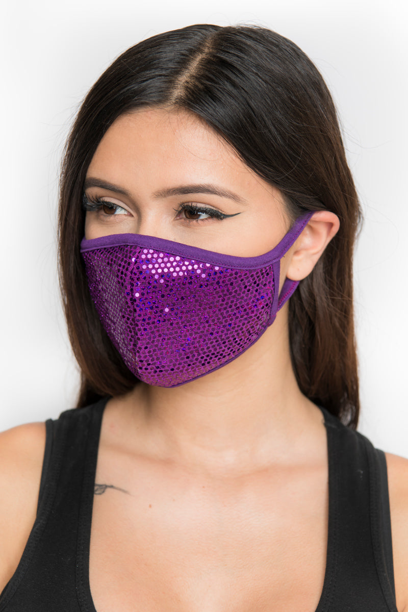 Sequin Face Mask