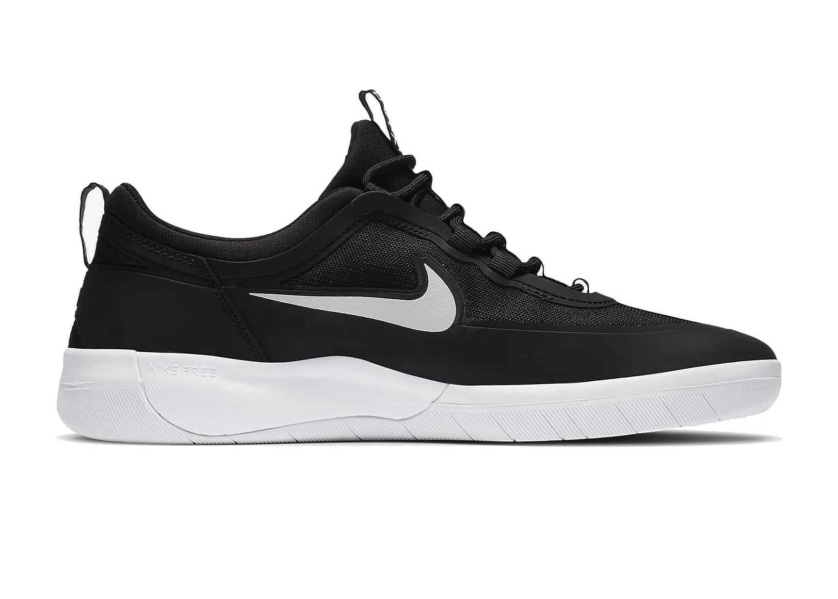 shoes Nike SB Nyjah Free 2 - Black/White/Black/Black