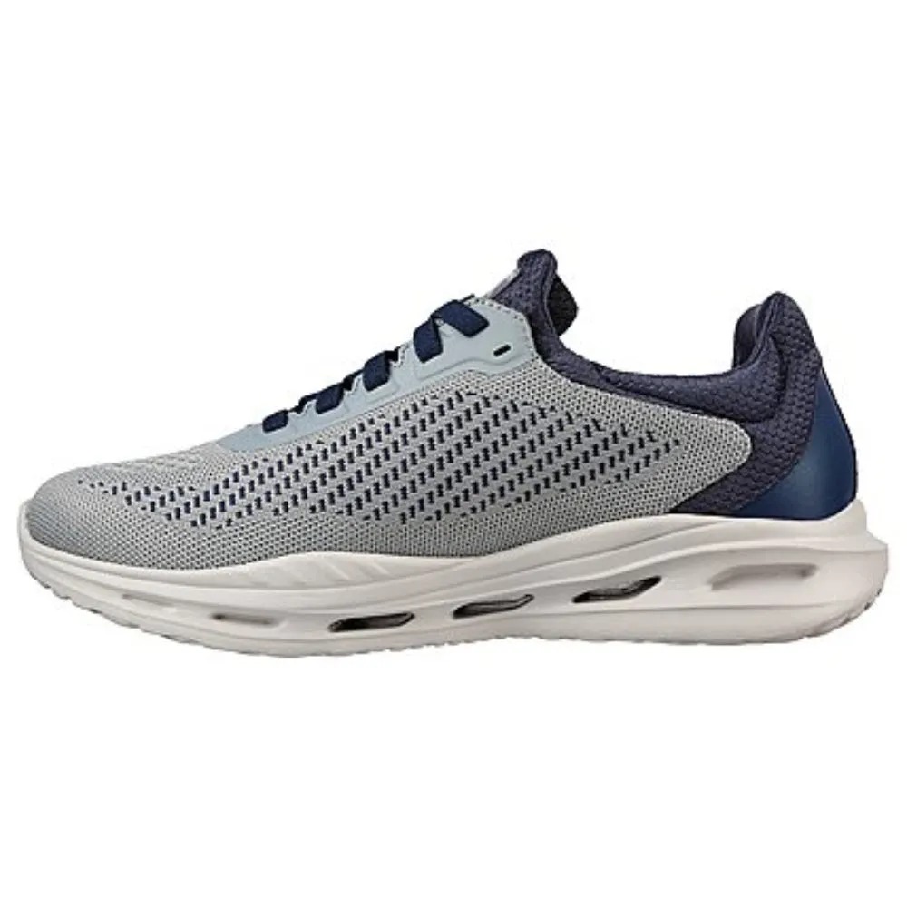 SKECHERS Men's Arch Fit Orvan-Trayver Running Shoe (Gray/Navy)