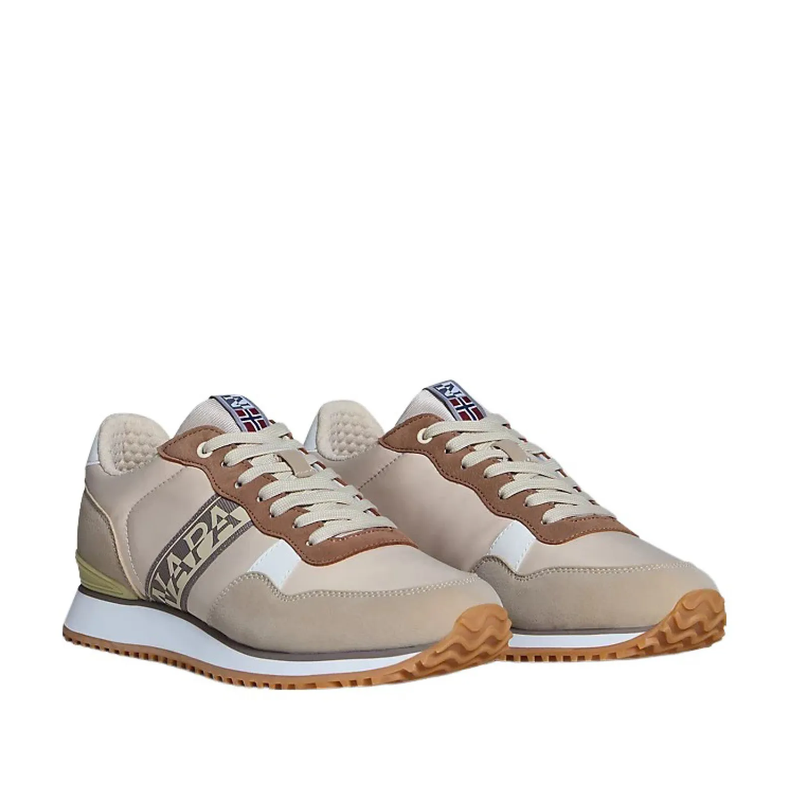 Sneakers Cosmos in suede e tessuto tecnico beige