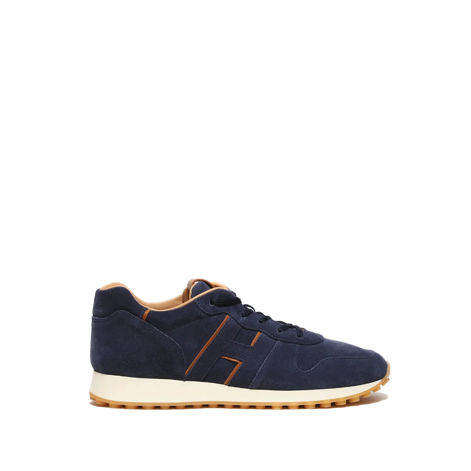 Sneakers H383 running in suede blu