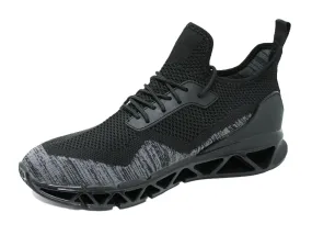 Sneakers scarpe uomo Running sport Air Big Flex traspiranti nero grigio