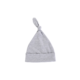 Soft Top Baby Beanie Hat in Grey