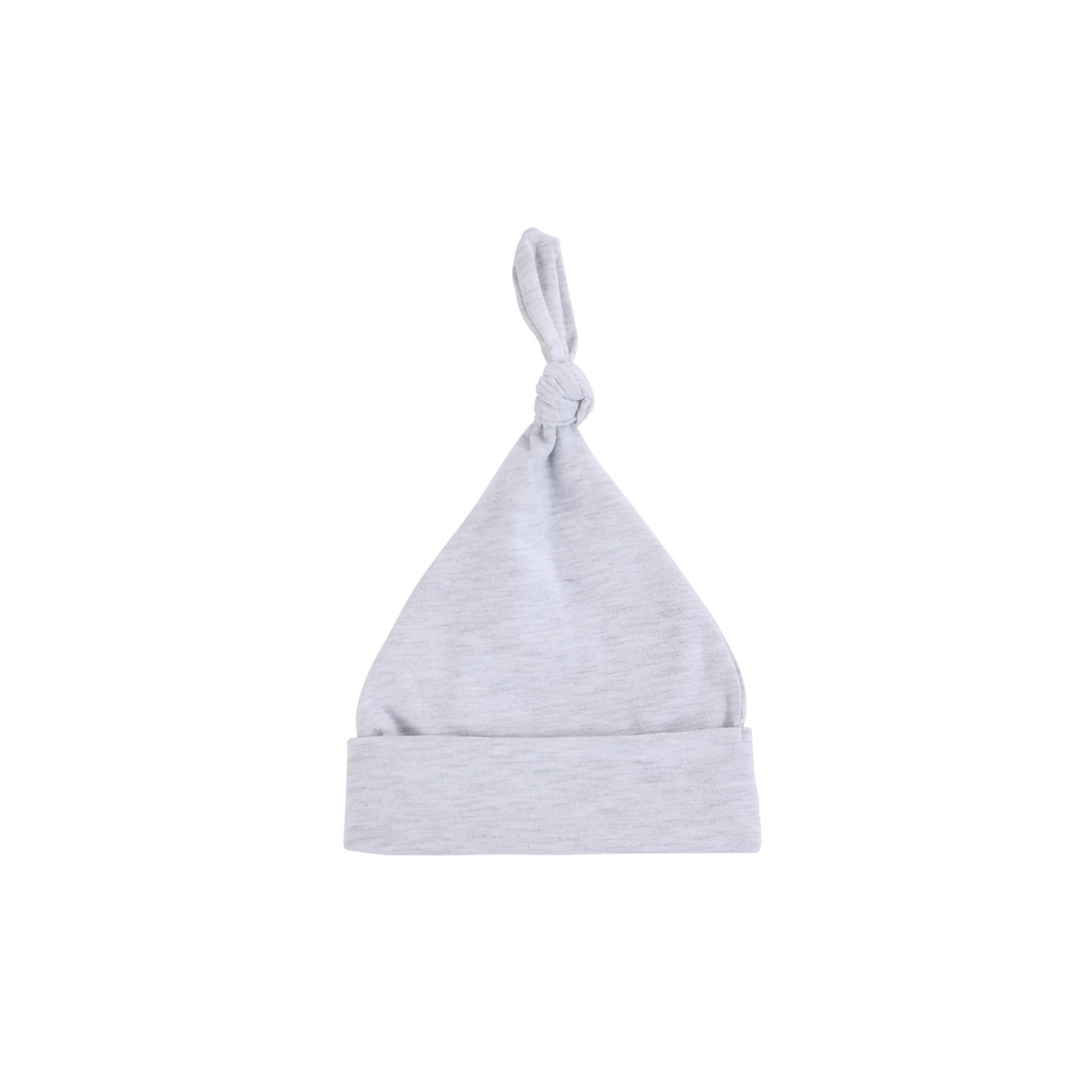 Soft Top Baby Beanie Hat in Silver