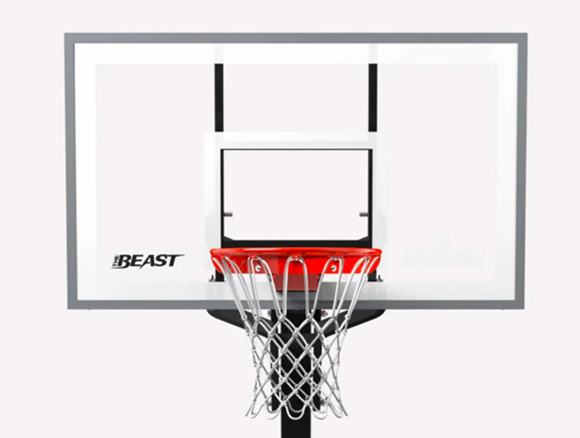 Spalding 60 Inch Stealth Beast Blackout Basketball System  AA7B1998