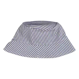 Stripe cotton hat-blue