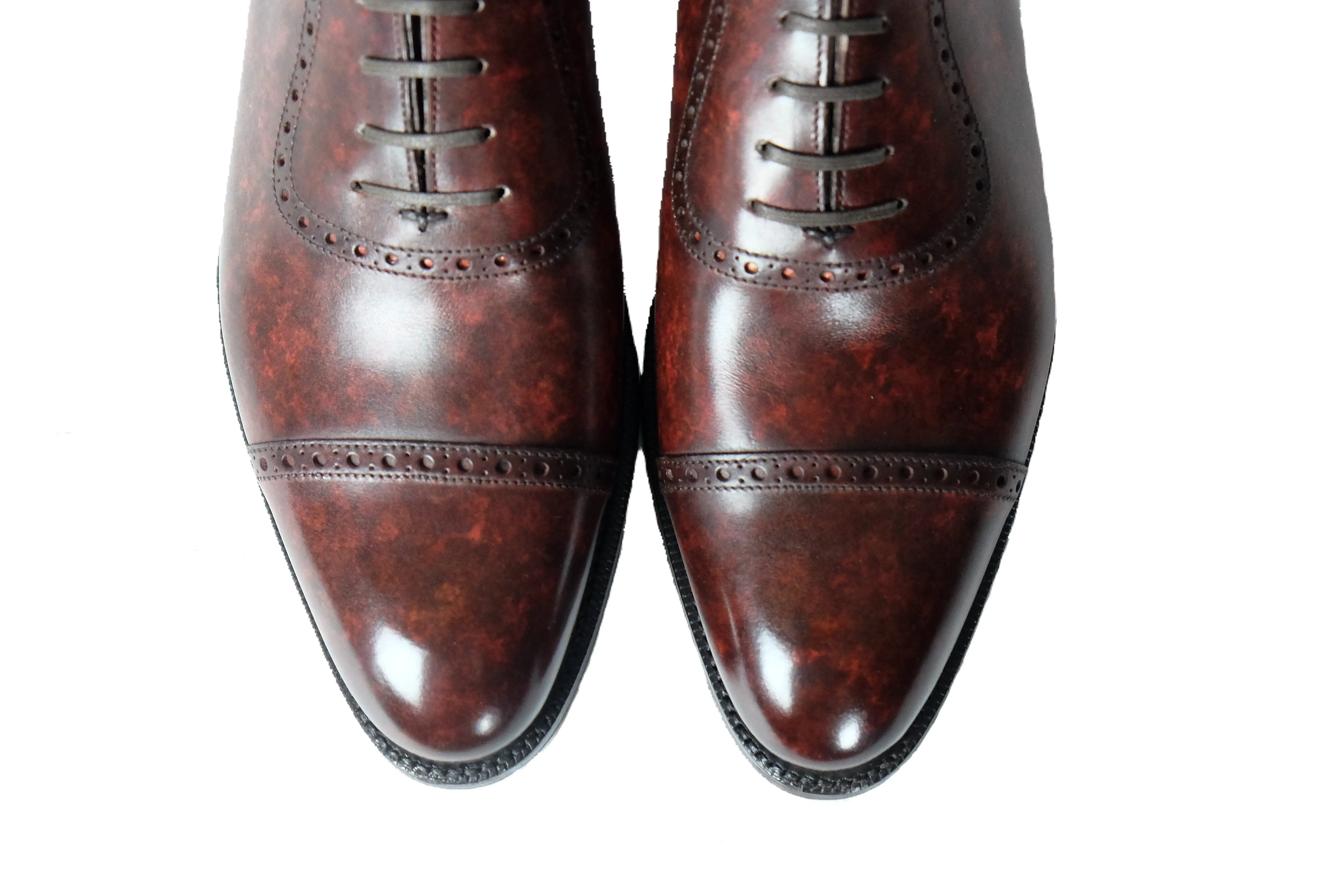 Sunnyside - MTO - Walnut Marble Patina - TMG Last - Single Leather Sole