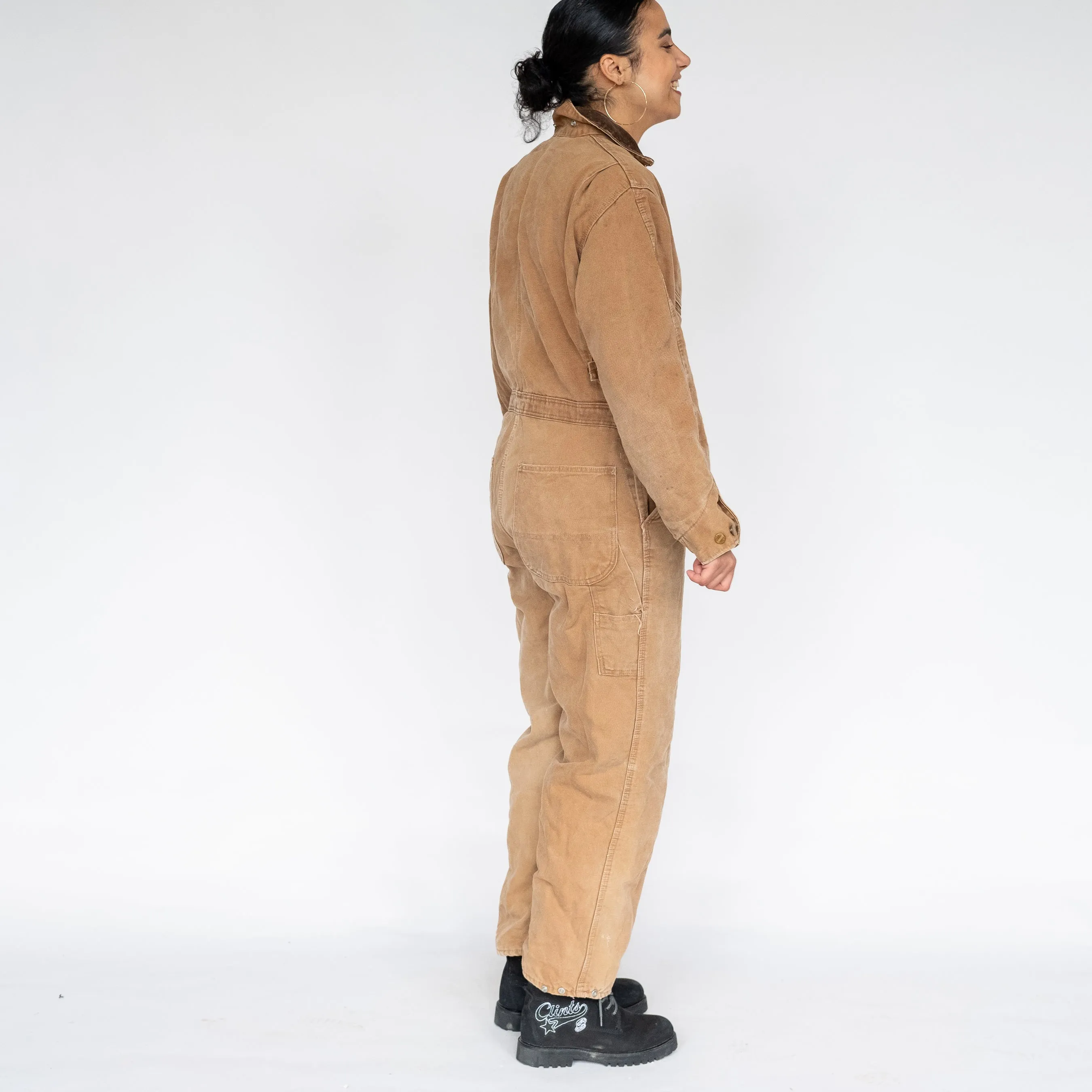 Tan 90s Carhartt Canvas Baggy Dungarees (M)