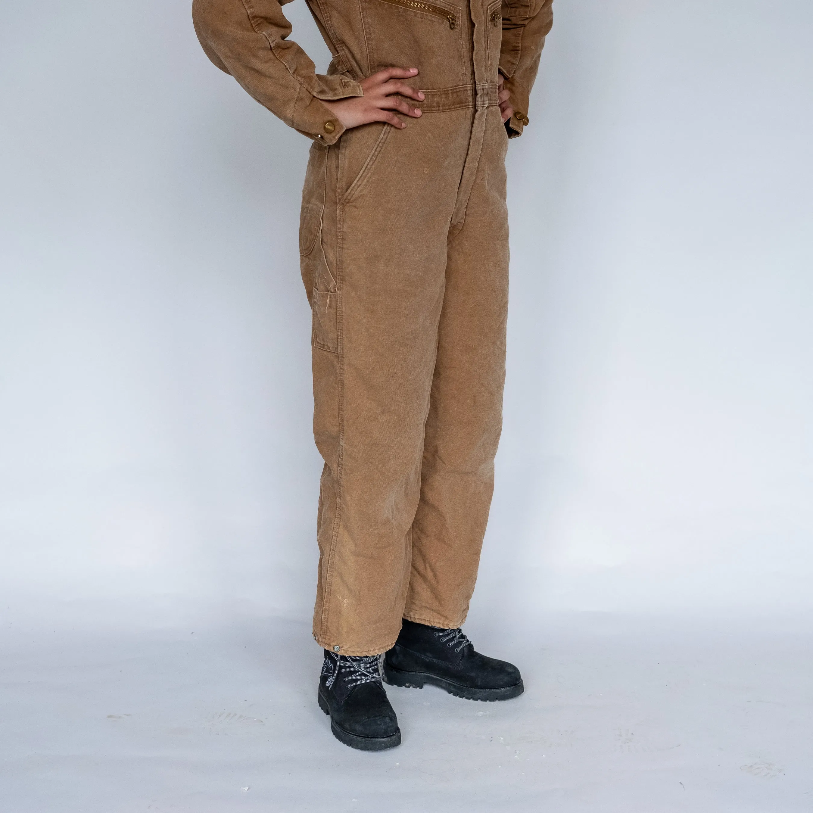 Tan 90s Carhartt Canvas Baggy Dungarees (M)