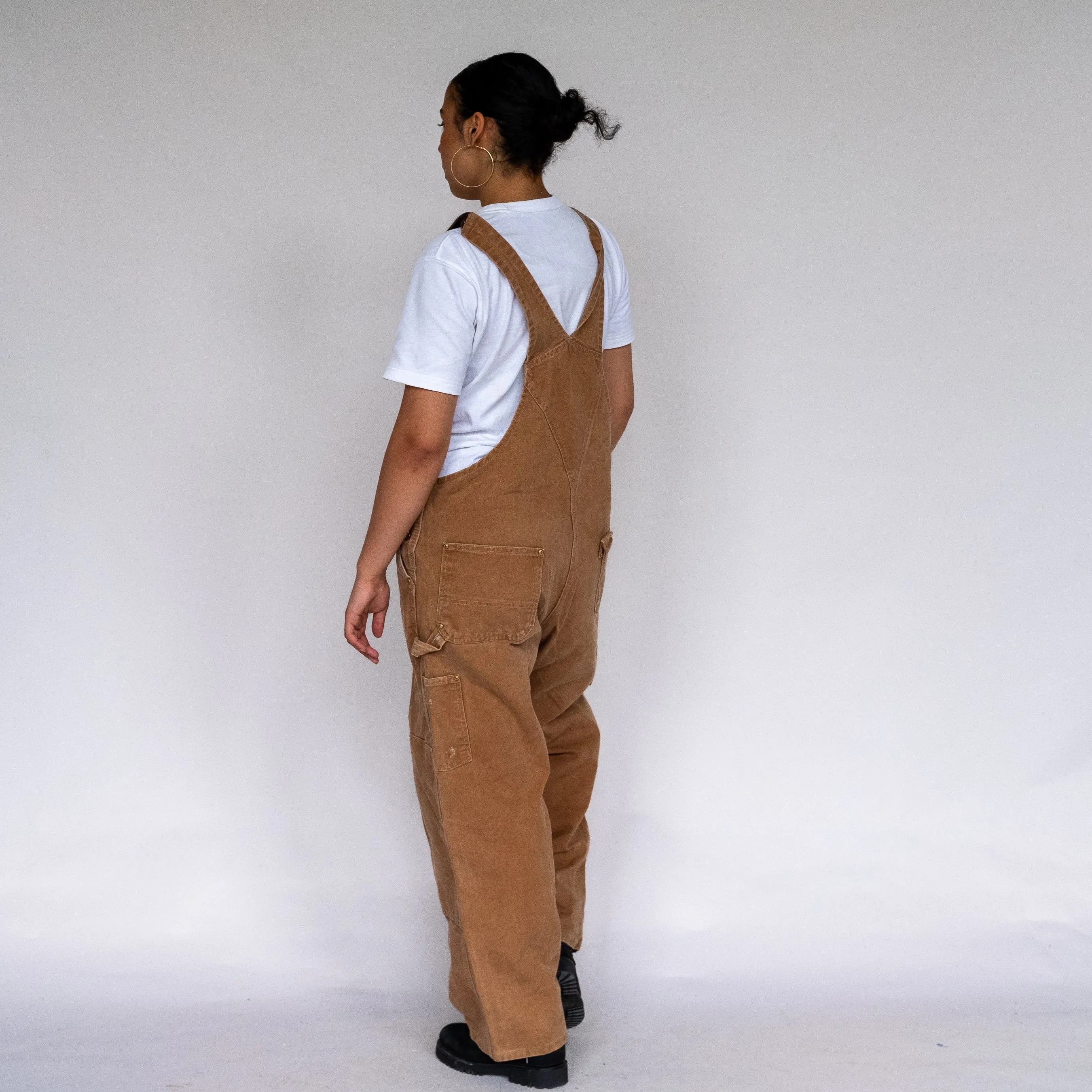 Tan 90s Carhartt Canvas Baggy Dungarees (XL)