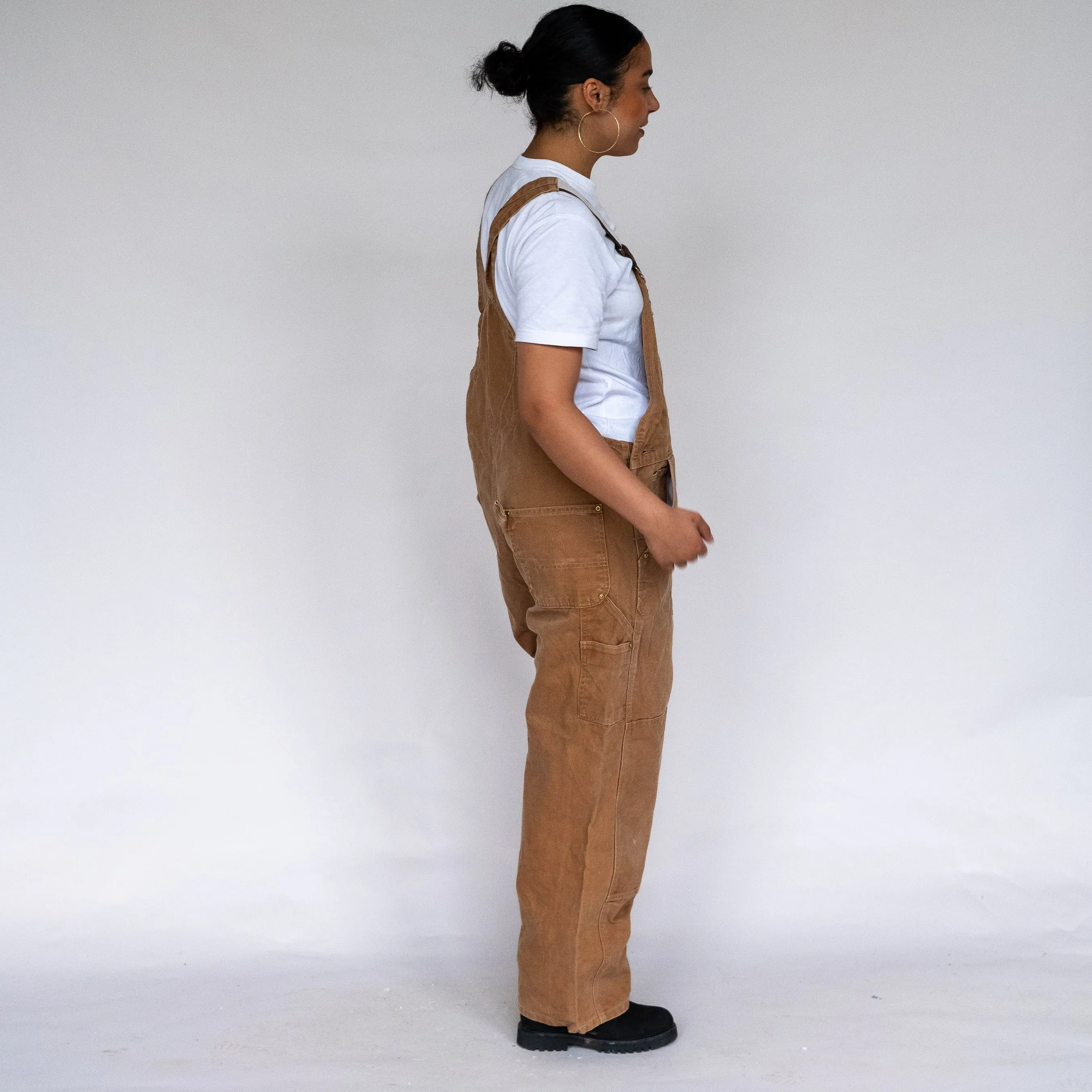 Tan 90s Carhartt Canvas Baggy Dungarees (XL)