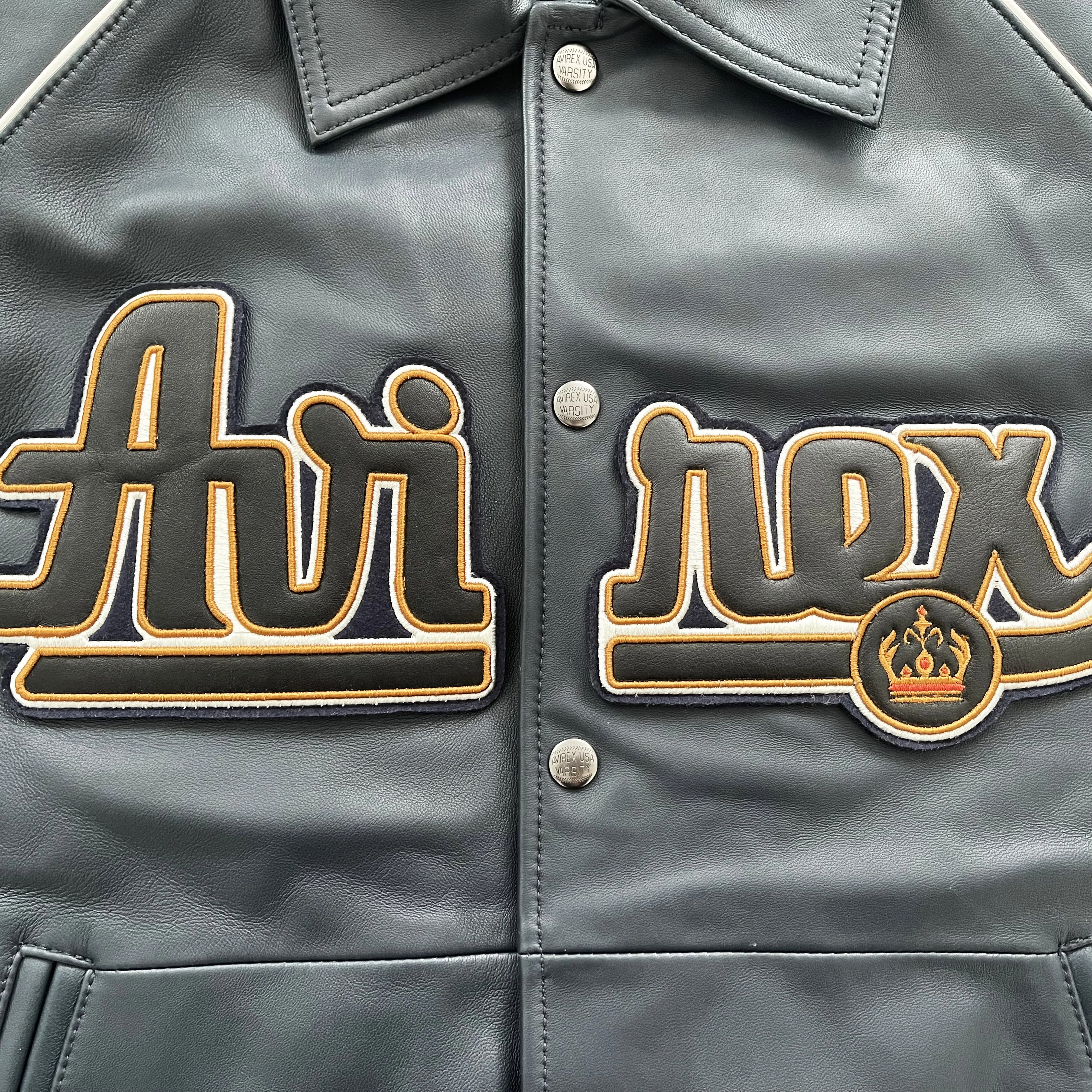 Vintage Avirex Leather Varsity Jacket