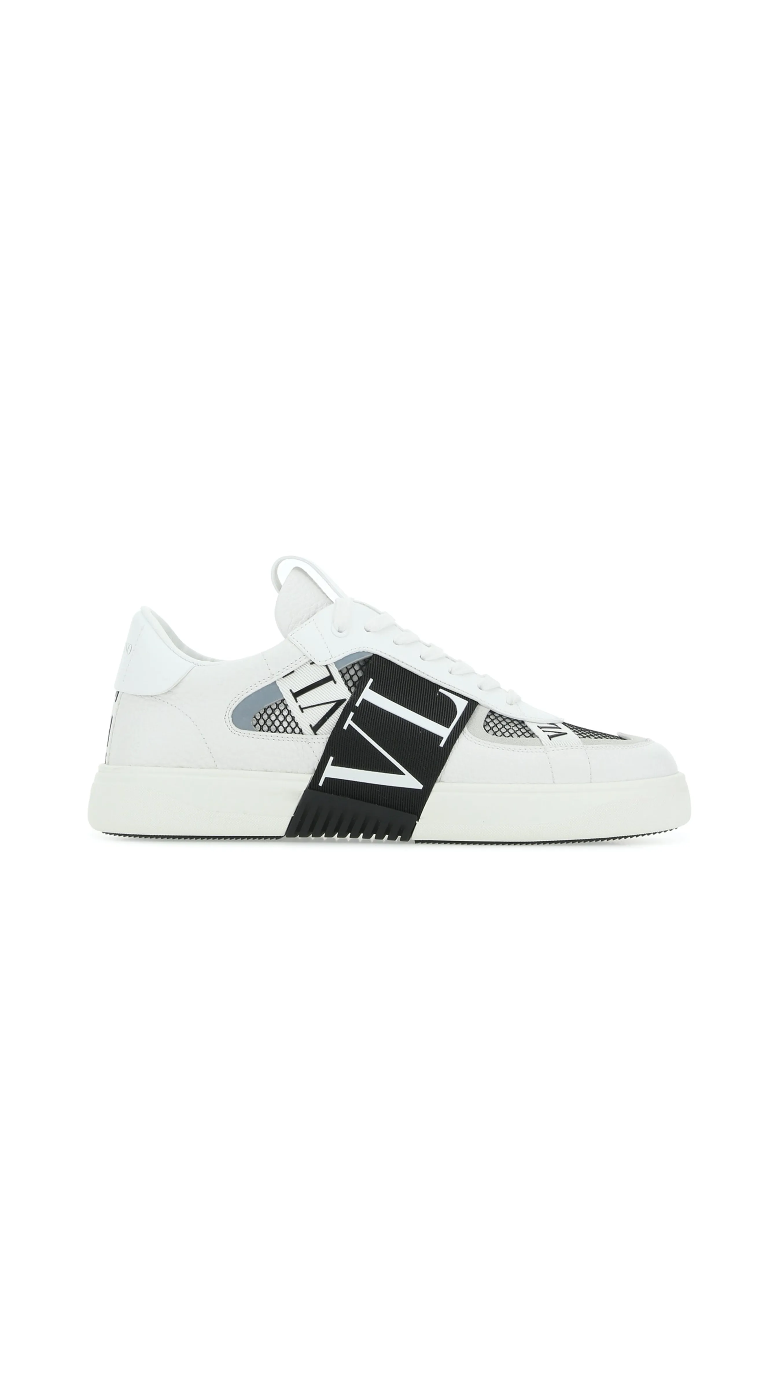 VL7N Sneakers In Banded Calfskin Leather - White/Black