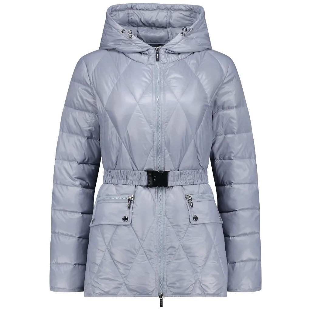 Womens Anita Packable Down Jacket - Ice Blue