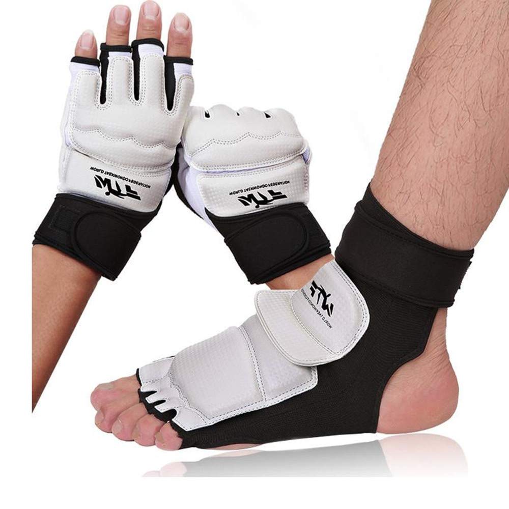 WTF Taekwondo Adult/Child Gloves & Foot, Shin & Forearm, Face Shield Support