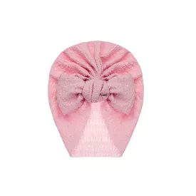 Zali Baby Turban Hat in Flamingo