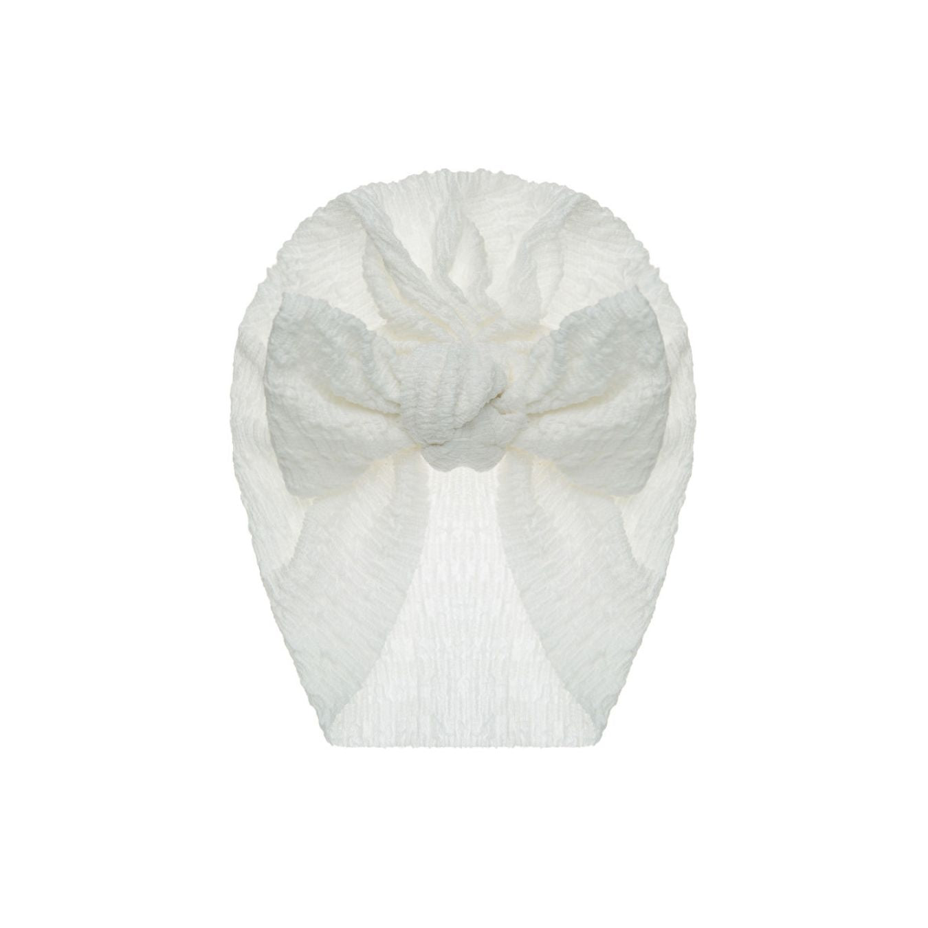 Zali Baby Turban Hat in White